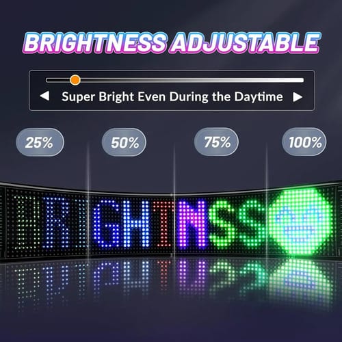 Panel letrero de matriz led con control y bluetooth