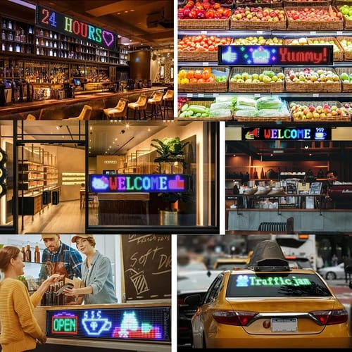 Panel letrero de matriz led con control y bluetooth