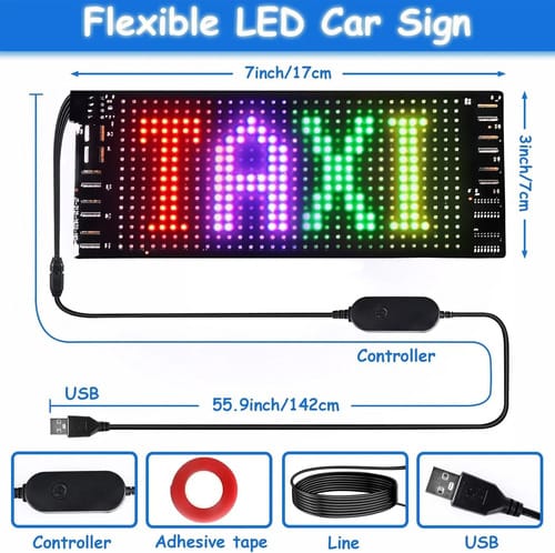 Panel letrero de matriz led con control y bluetooth