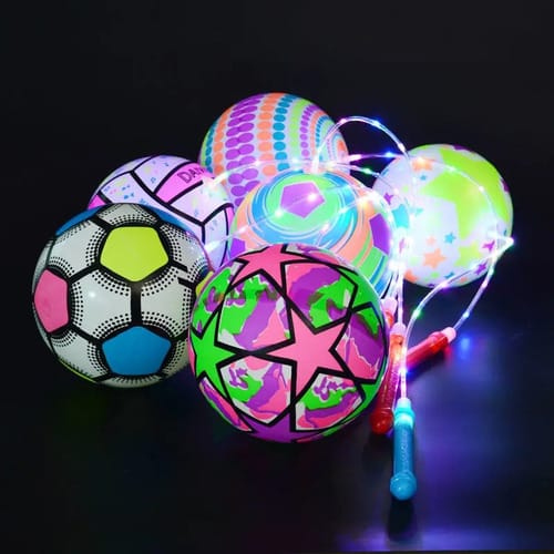 Pelota globo con luz 22 cm