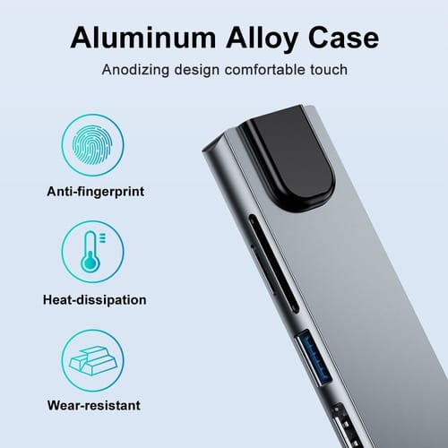 Adaptador HUB USB C 11 en 1 4K + audio