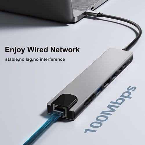 Adaptador HUB USB C 11 en 1 4K + audio
