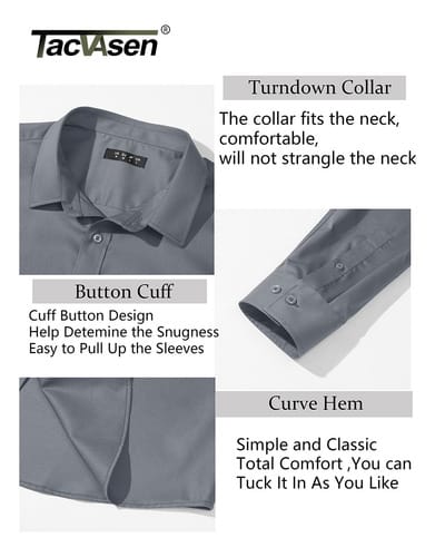 Camisa hombre Tac Asen clasica lisa