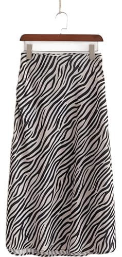 Pollera larga TG cebra gasa www