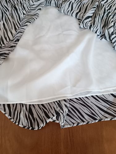 Pollera larga TG cebra gasa www