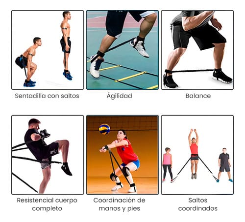 Bandas de resistencia de entrenamiento 9 piezas