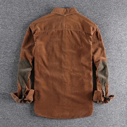 Camisa Hombre Con Parches en codos