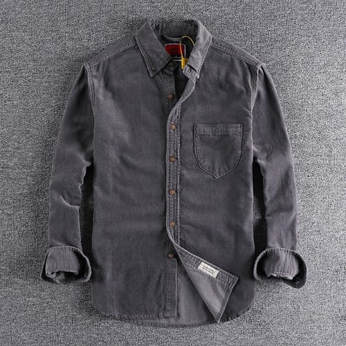 Camisa Hombre Con Parches en codos