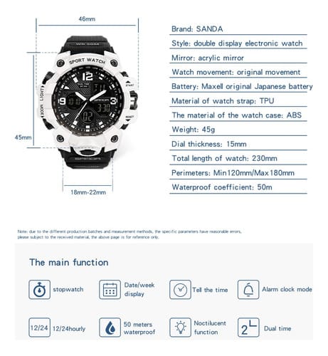 Reloj deportivo Sanda  