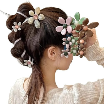 Broche de pelo espiral on flores