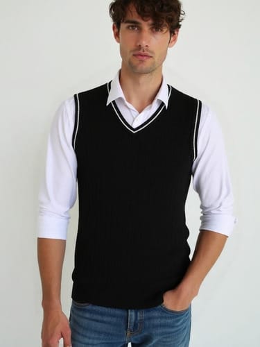 Chaleco hombre hilo Slim 