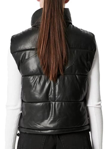 Chaleco dama California PU leather cuero inflado