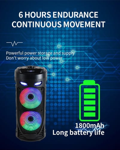 Parlante Inalambrico ZQS4239 dos bocinas con led