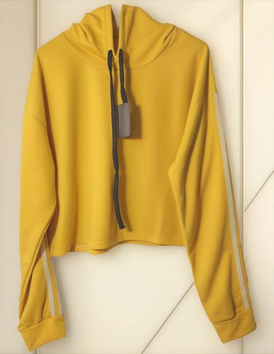 Buzo dama corto rallas en mangas