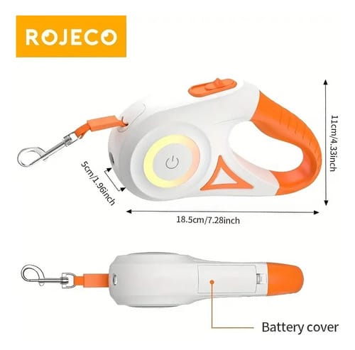 Correa mascotas retractil Rojeco