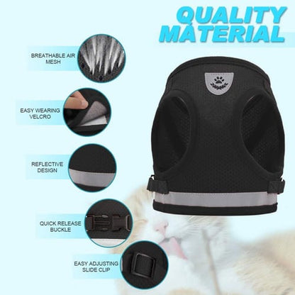 Arnes reflector Con Correa para gatos