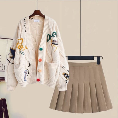 Saco de Hilo de Mujer  Botones coloridos Blaco Free Size