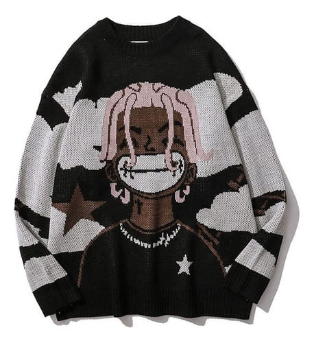 Buzo hombre hilo estilo Rap Afro pelo