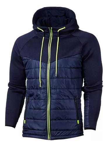 Campera hombre deportiva nylon y algodon