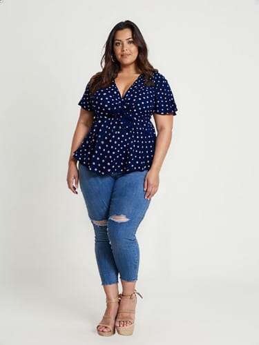 Blusa dama TG lunares