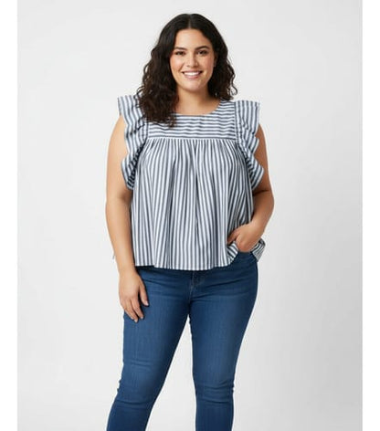 Camisa dama TG rayada www