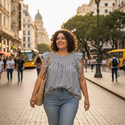 Camisa dama TG rayada www