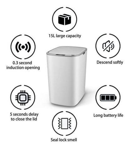 Papelera inteligente con sensor