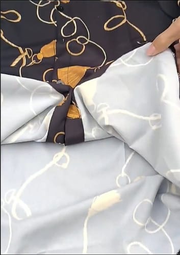 Conjunto hombre camisa y short detalle dorado