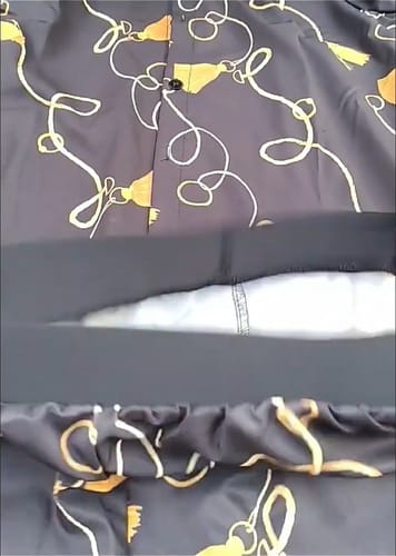 Conjunto hombre camisa y short detalle dorado