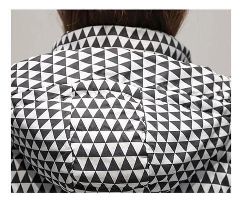 Campera dama larga Cuadrille Cierre fluo