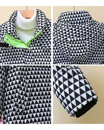 Campera dama larga Cuadrille Cierre fluo