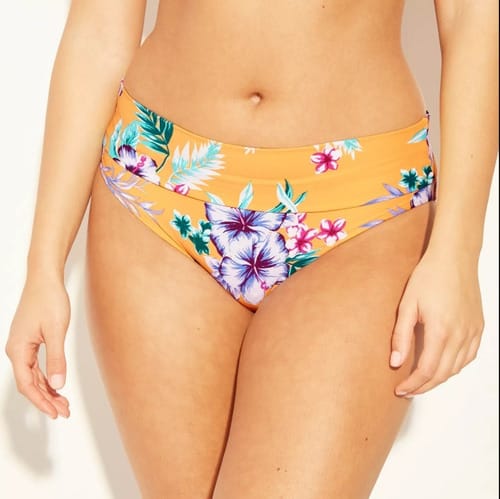 bikini dama bombacha flores 