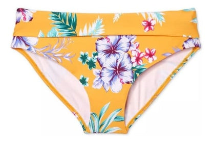 bikini dama bombacha flores 