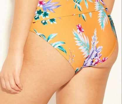 bikini dama bombacha flores 