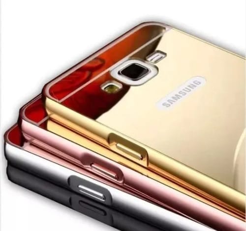 J5 Pro Case box espejado Dorado