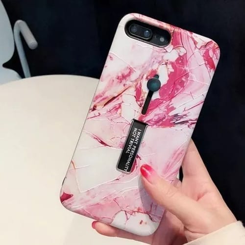 iPhone 7 Plus iPhone 8 Plus soporte marmol Fucsia