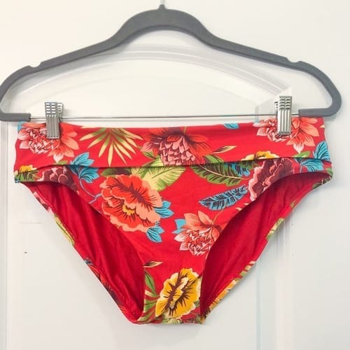bikini dama top flores