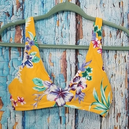 bikini dama top flores 