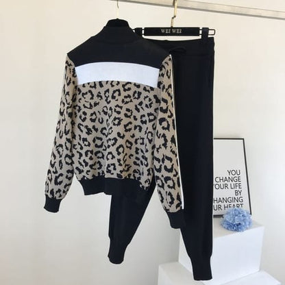 Conjunto mujer deportivo de hilo animal print