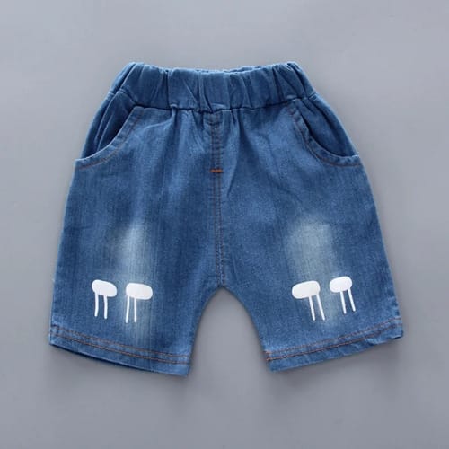 Conjunto niño short y camisa jirafa en bolsillo