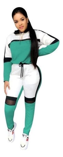 Conjunto dama deportivo pierna calada