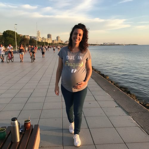 Remera dama maternal patitas