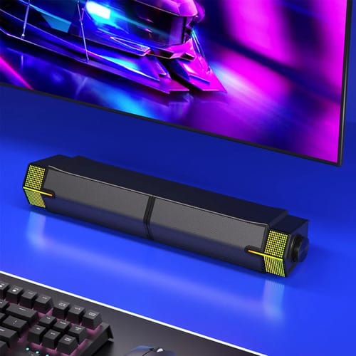 Altavoz gamer Bluetooth estilo barra con luces RGB noyo