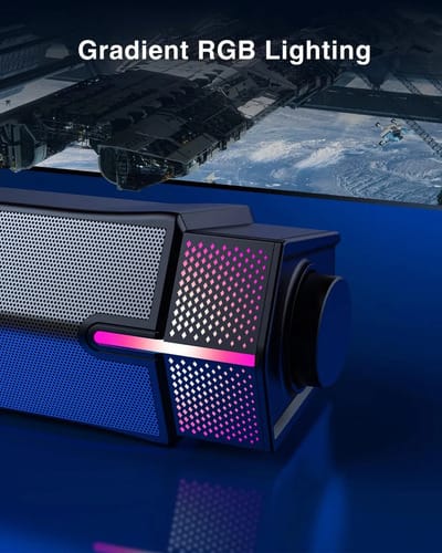 Altavoz gamer Bluetooth estilo barra con luces RGB noyo