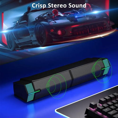 Altavoz gamer Bluetooth estilo barra con luces RGB noyo