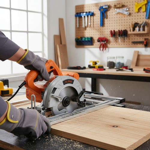 Guia para sierra circular con nivel