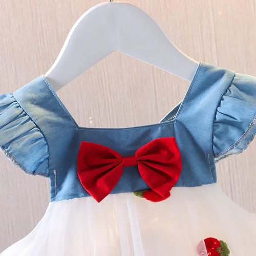 Vestido niña frutillas