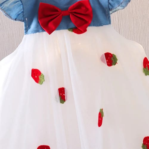 Vestido niña frutillas