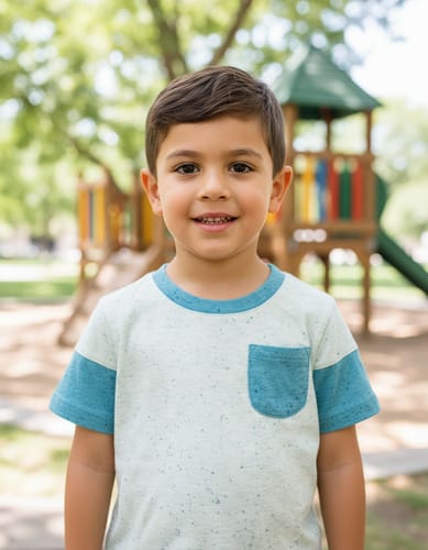 Remera MC con bolsillos niño 