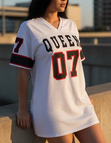 Camiseta dama over size tipo vestido